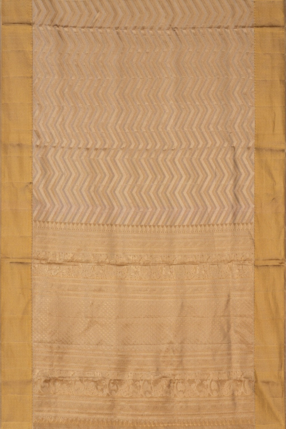 Kanchipattu Tissue Brocade Gold Saree