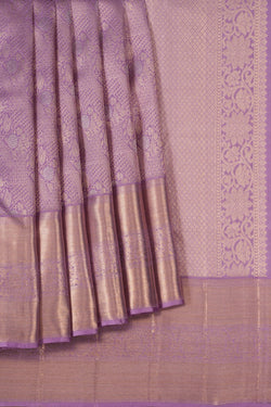 Image of Kanchipattu Brocade Lavender-Purple Saree