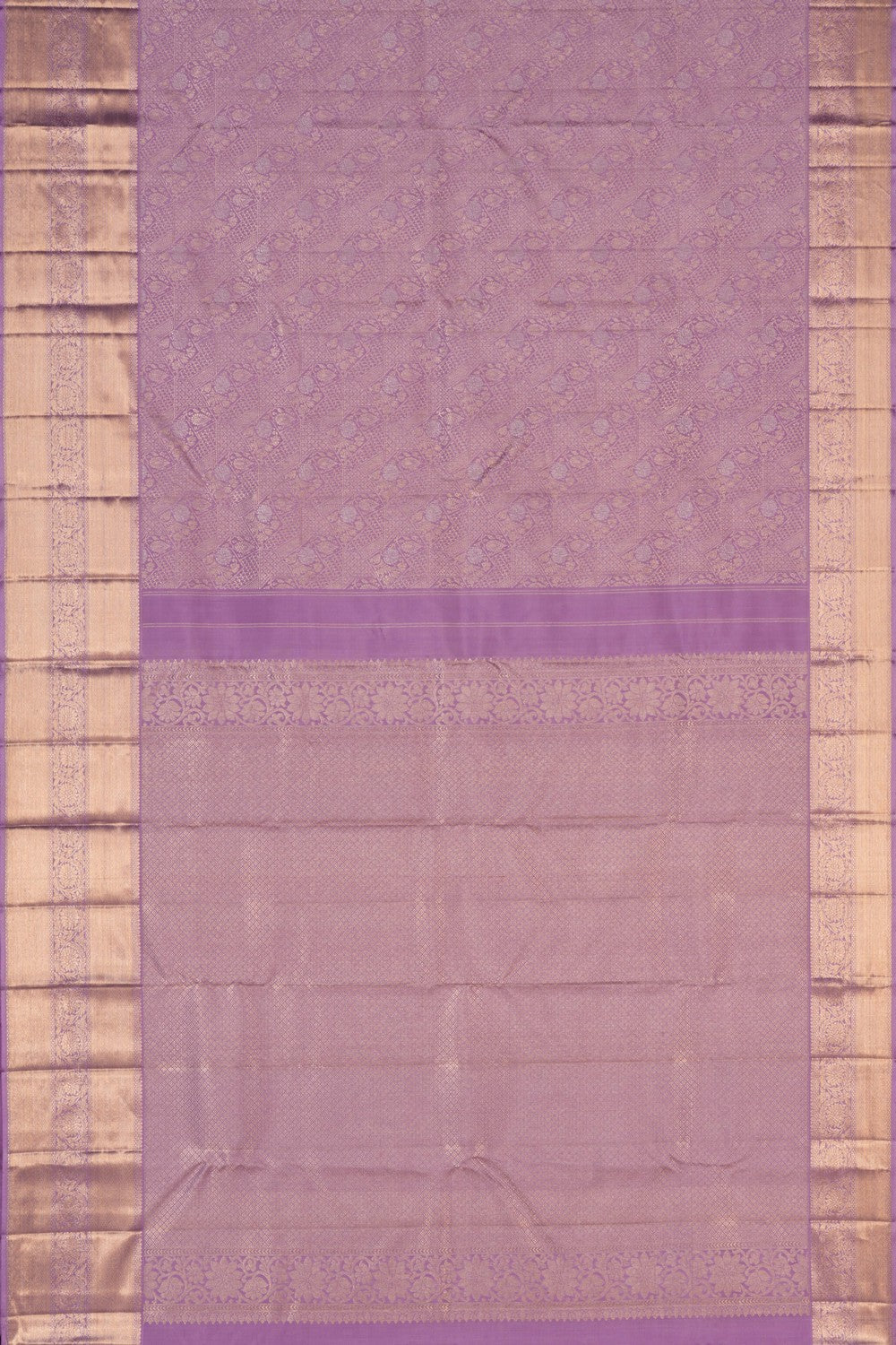 Kanchipattu Brocade Lavender-Purple Saree