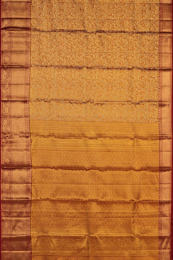 Image of Kanchipattu Tissue Brocade Gold Saree