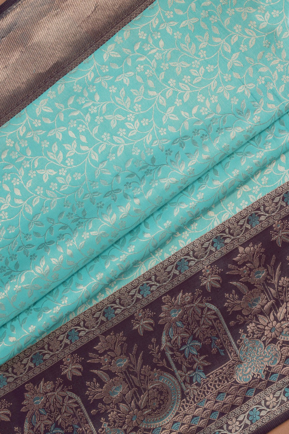 Kanchipattu Brocade Blue Saree