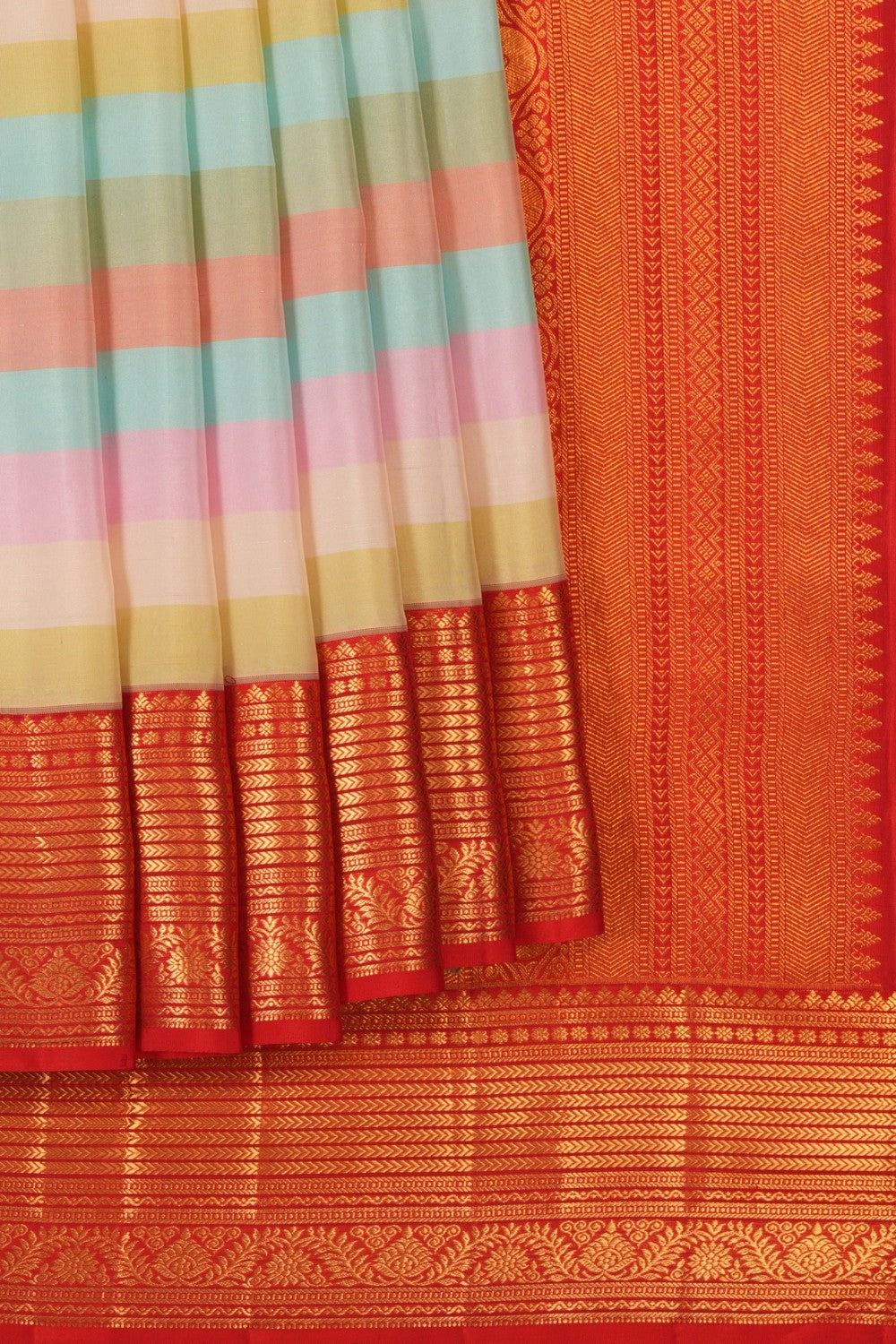 Kanchipattu Multi-Colour Saree