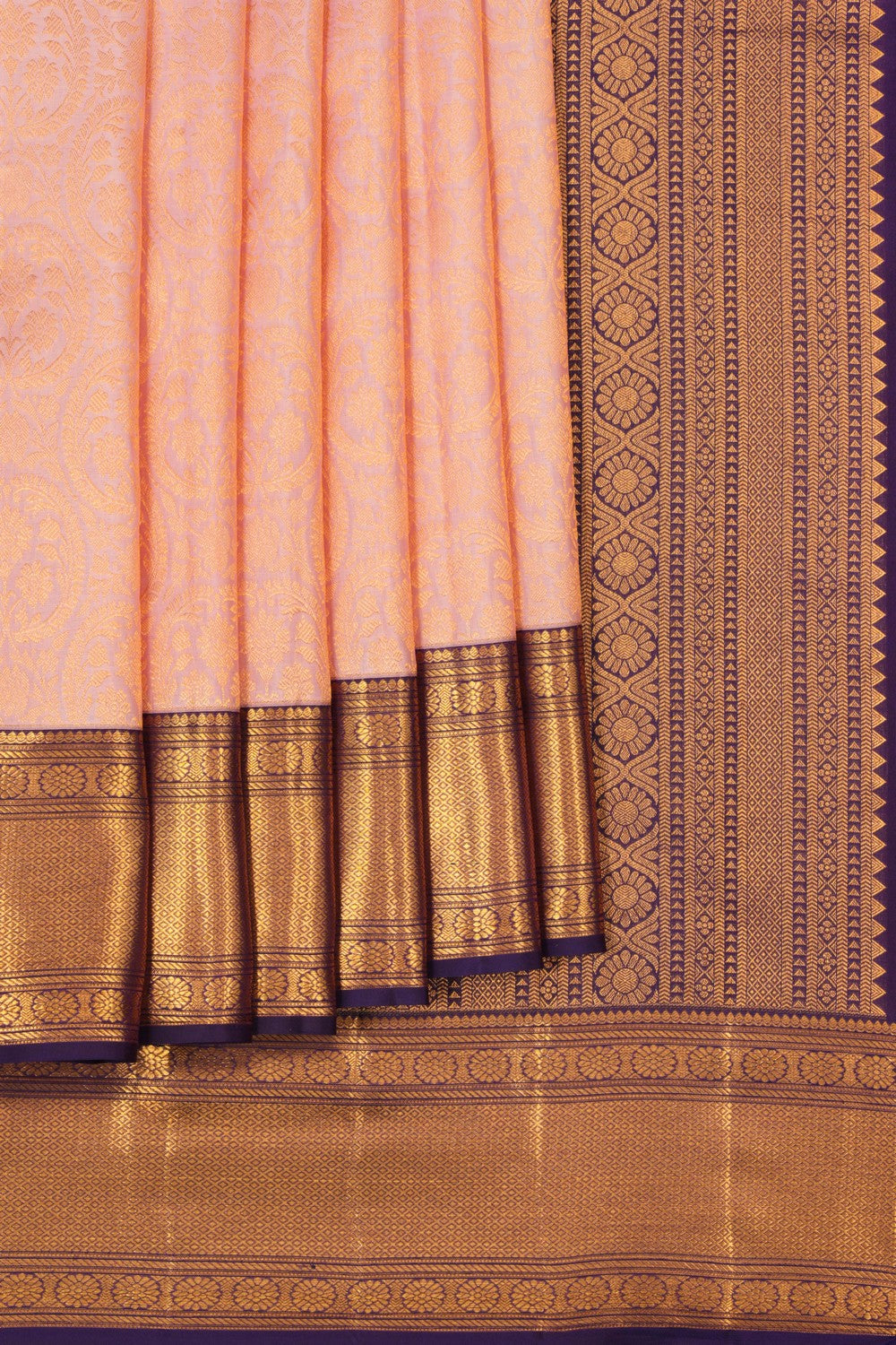 Kanchipattu Brocade Pink Saree