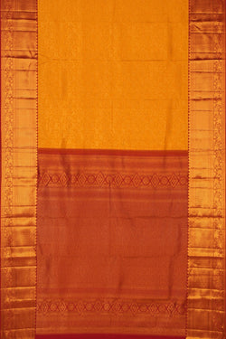 Image of Kanchipattu Brocade Yellow Saree