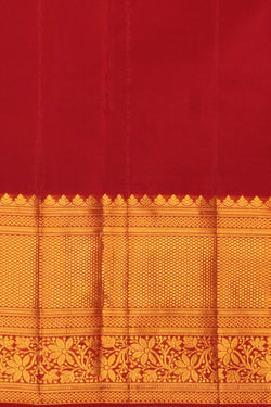 Image of Kanchipattu Brocade Yellow Saree