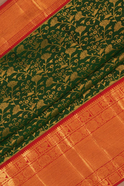 Image of Kanchipattu Brocade Green Saree