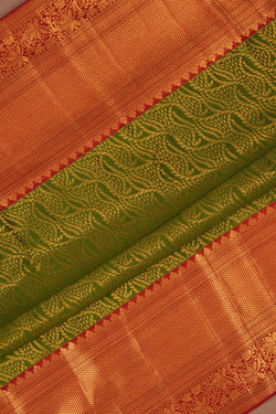 Image of Kanchipattu Brocade Green Saree