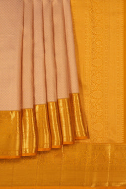 Image of Kanchipattu Brocade Beige Saree