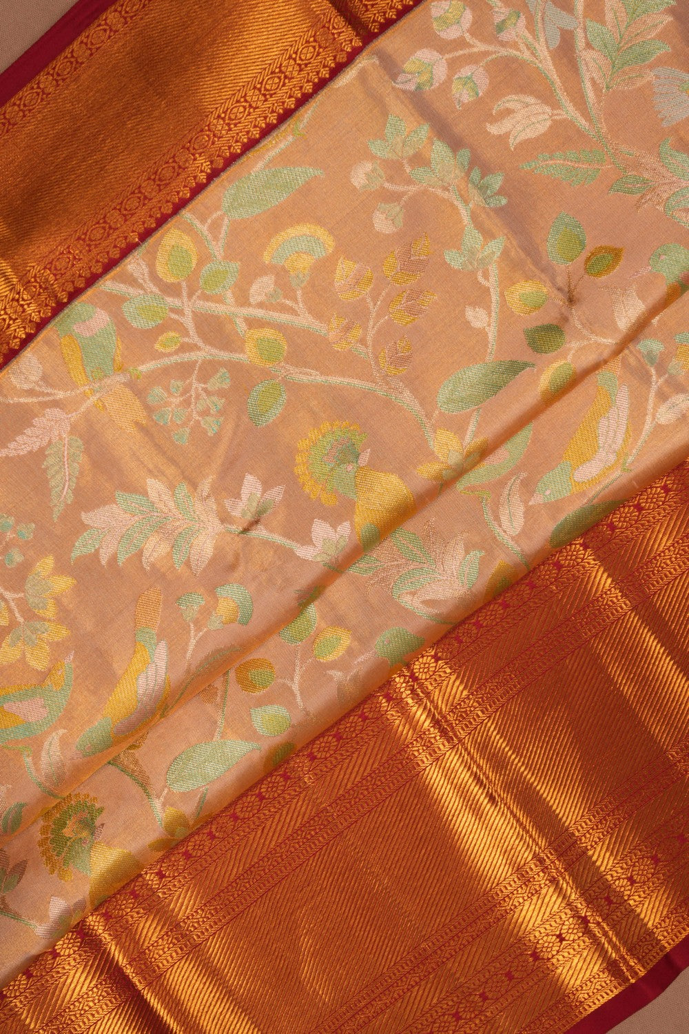 Kanchipattu Brocade Gold Saree