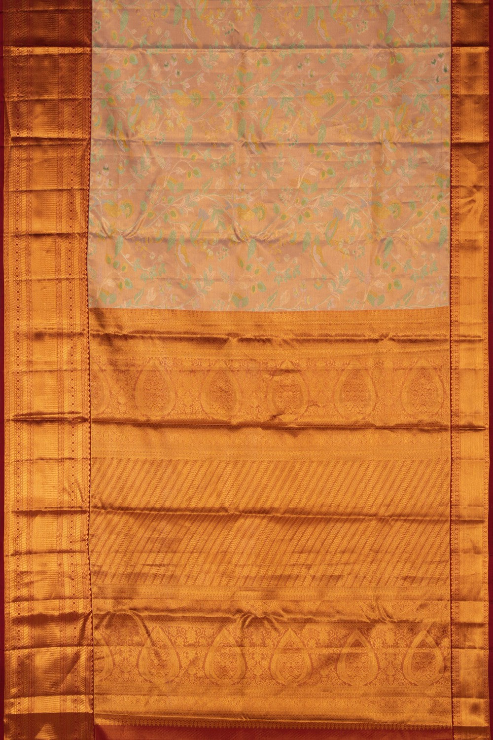 Kanchipattu Brocade Gold Saree