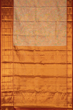 Image of Kanchipattu Brocade Gold Saree