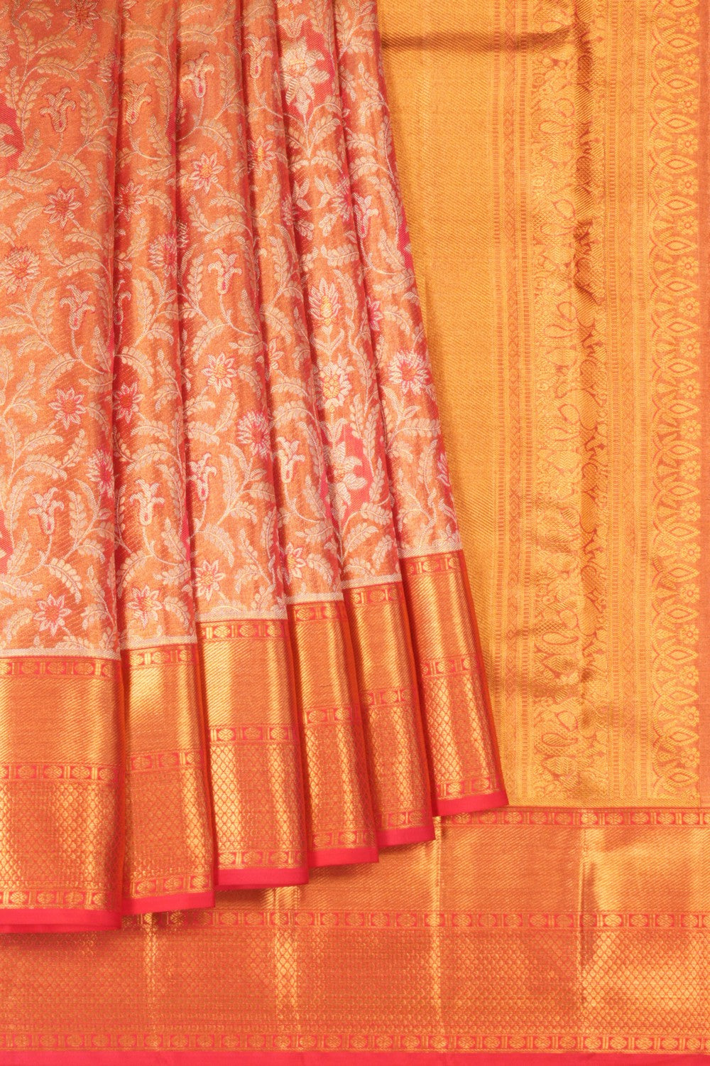 Kanchipattu Brocade Gold Saree