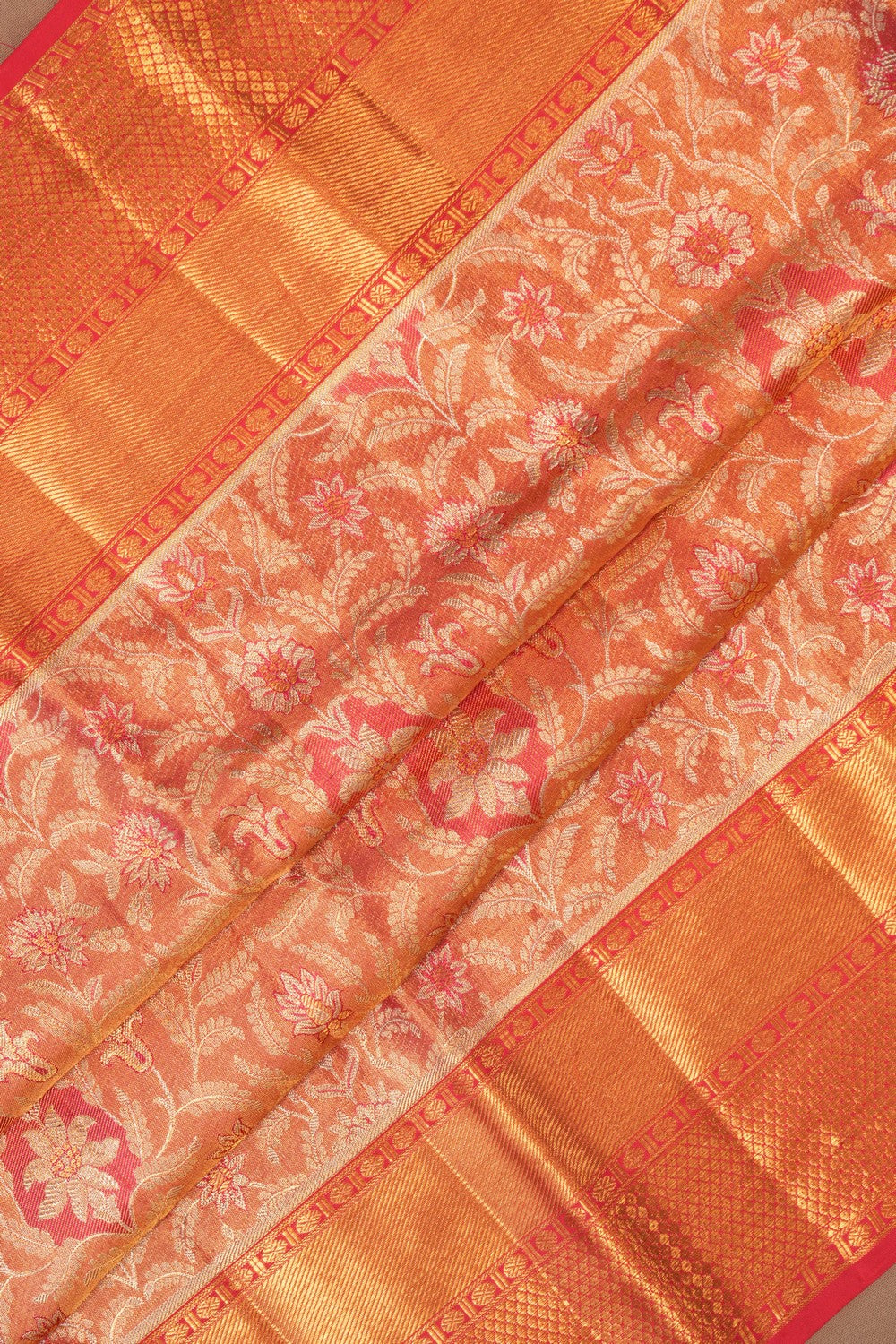 Kanchipattu Brocade Gold Saree