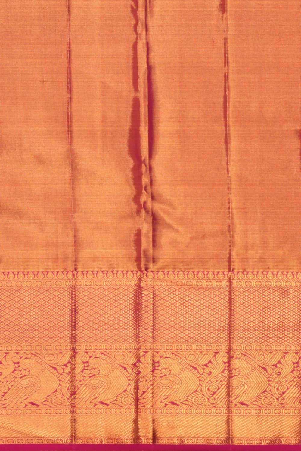 Kanchipattu Brocade Gold-Pink Saree