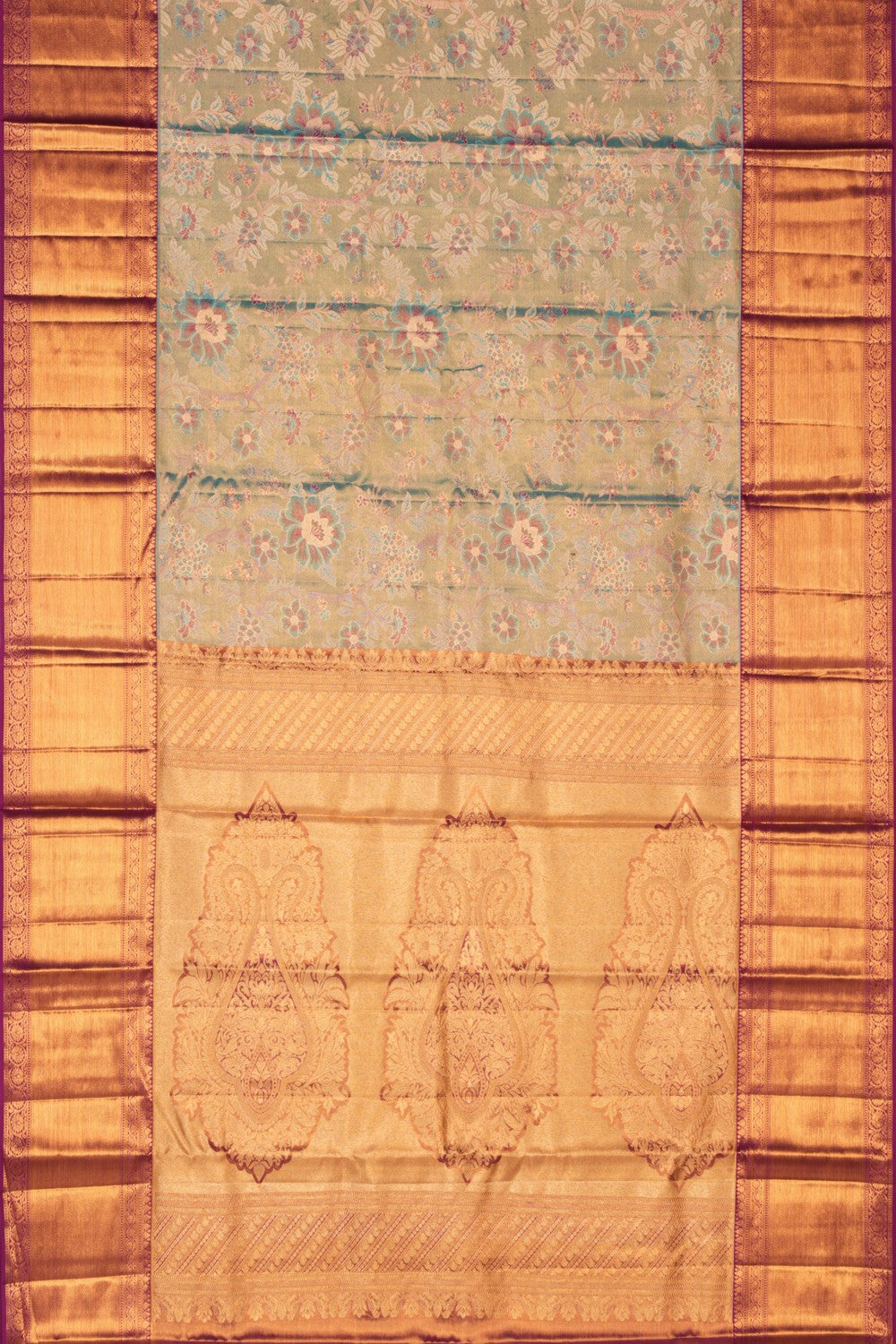 Kanchipattu Brocade Blue Saree