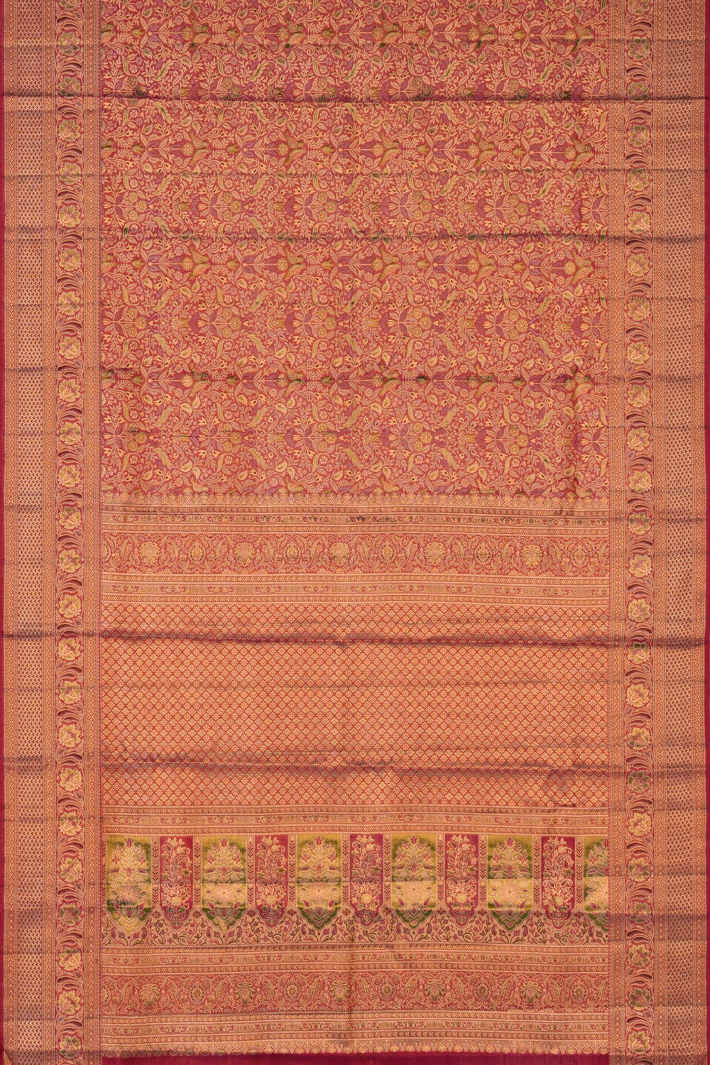 Kanchipattu Brocade Gold Saree