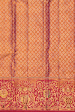 Image of Kanchipattu Brocade Gold-Green Saree