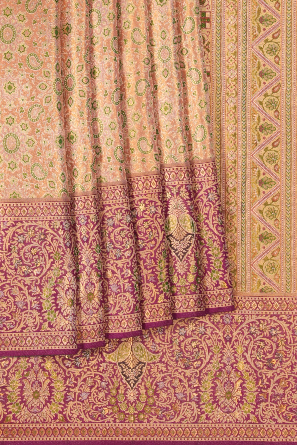 Kanchipattu Brocade Gold Saree