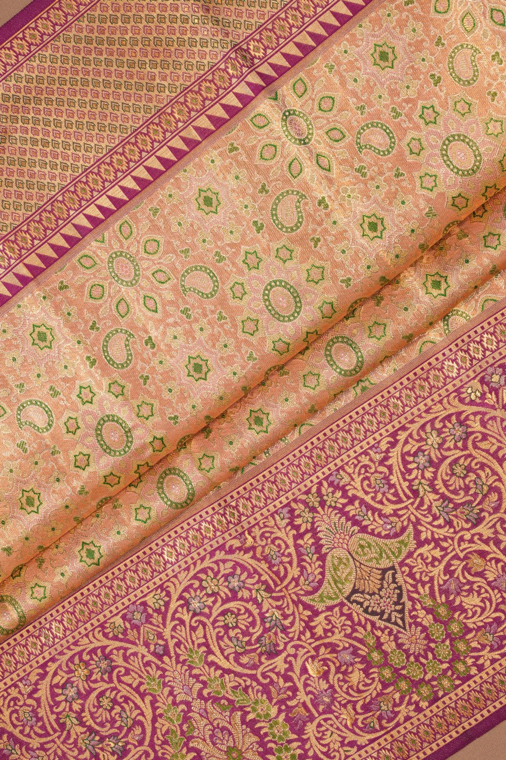 Kanchipattu Brocade Gold Saree