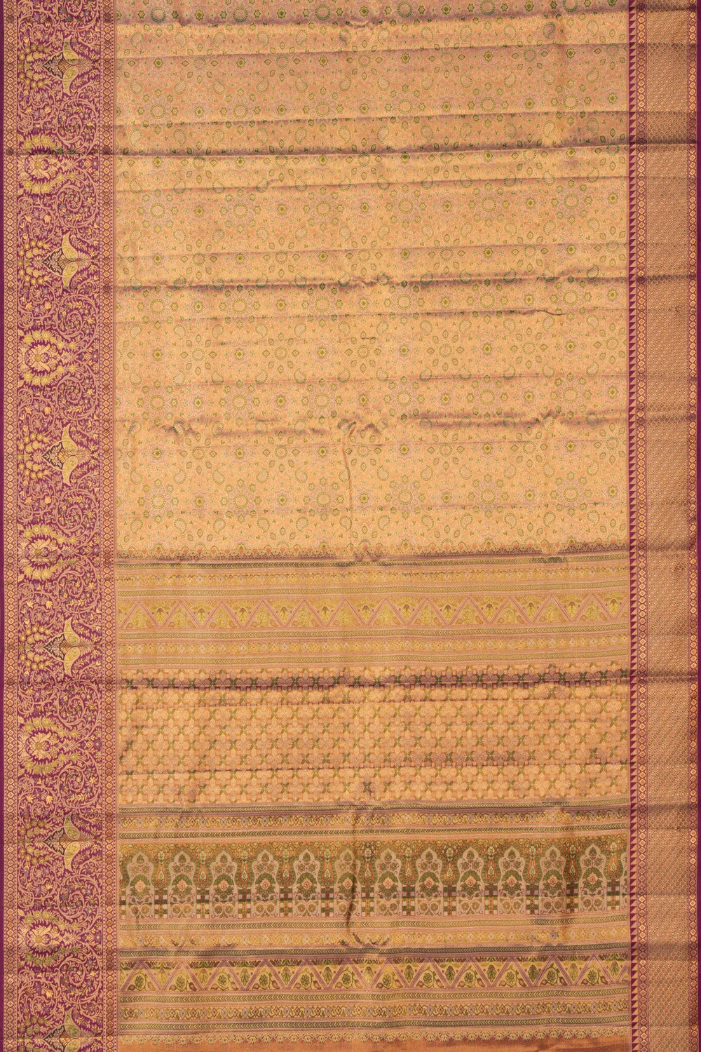 Kanchipattu Brocade Gold Saree