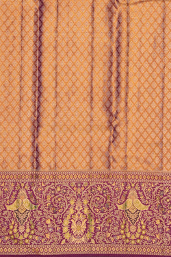 Image of Kanchipattu Brocade Gold Saree