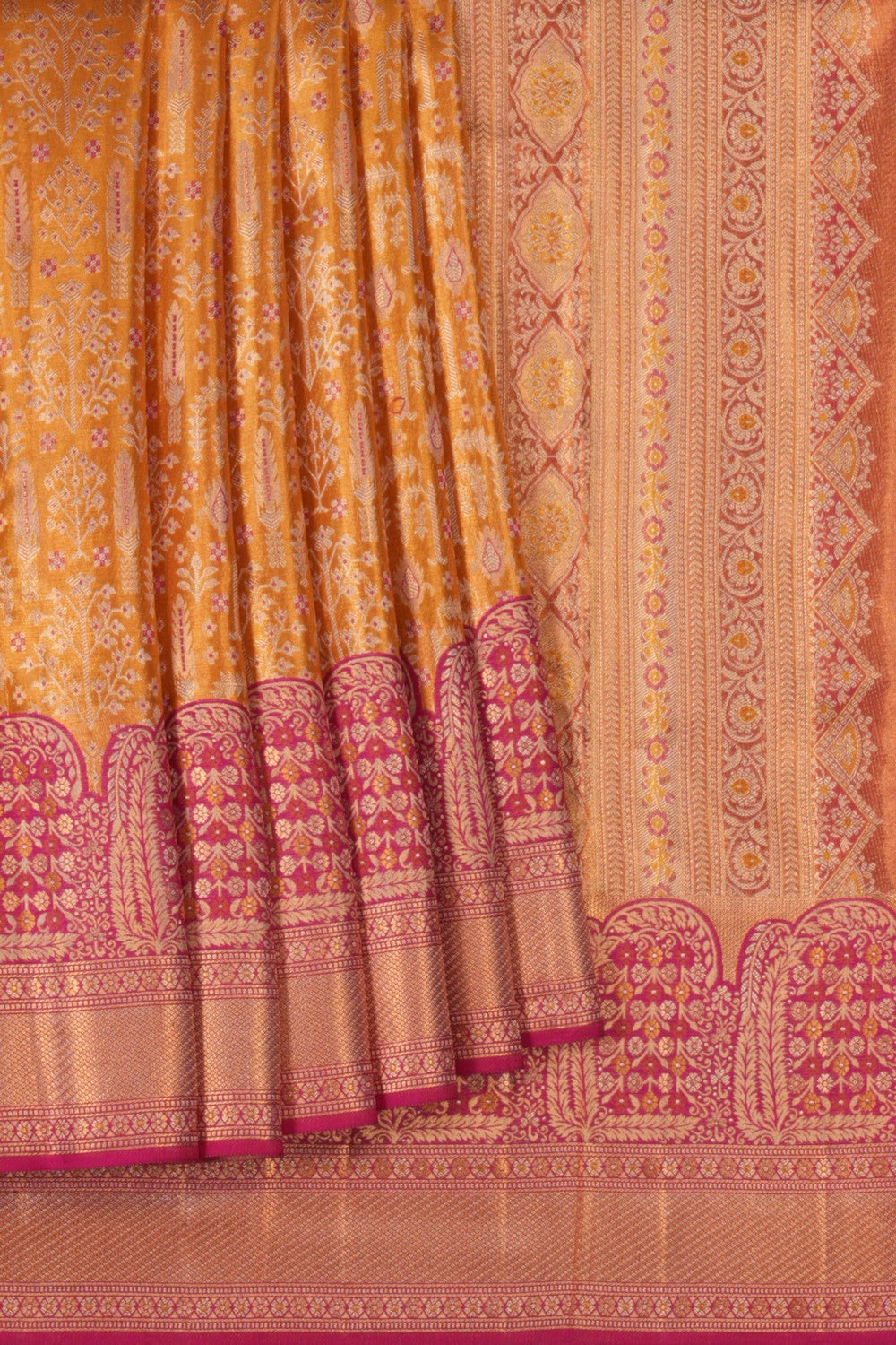 Kanchipattu Brocade Gold Saree