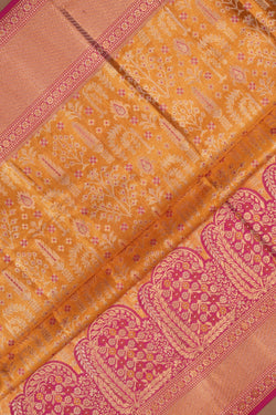 Image of Kanchipattu Brocade Gold Saree