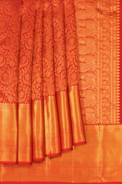 Image of Kanchipattu Brocade Red Saree