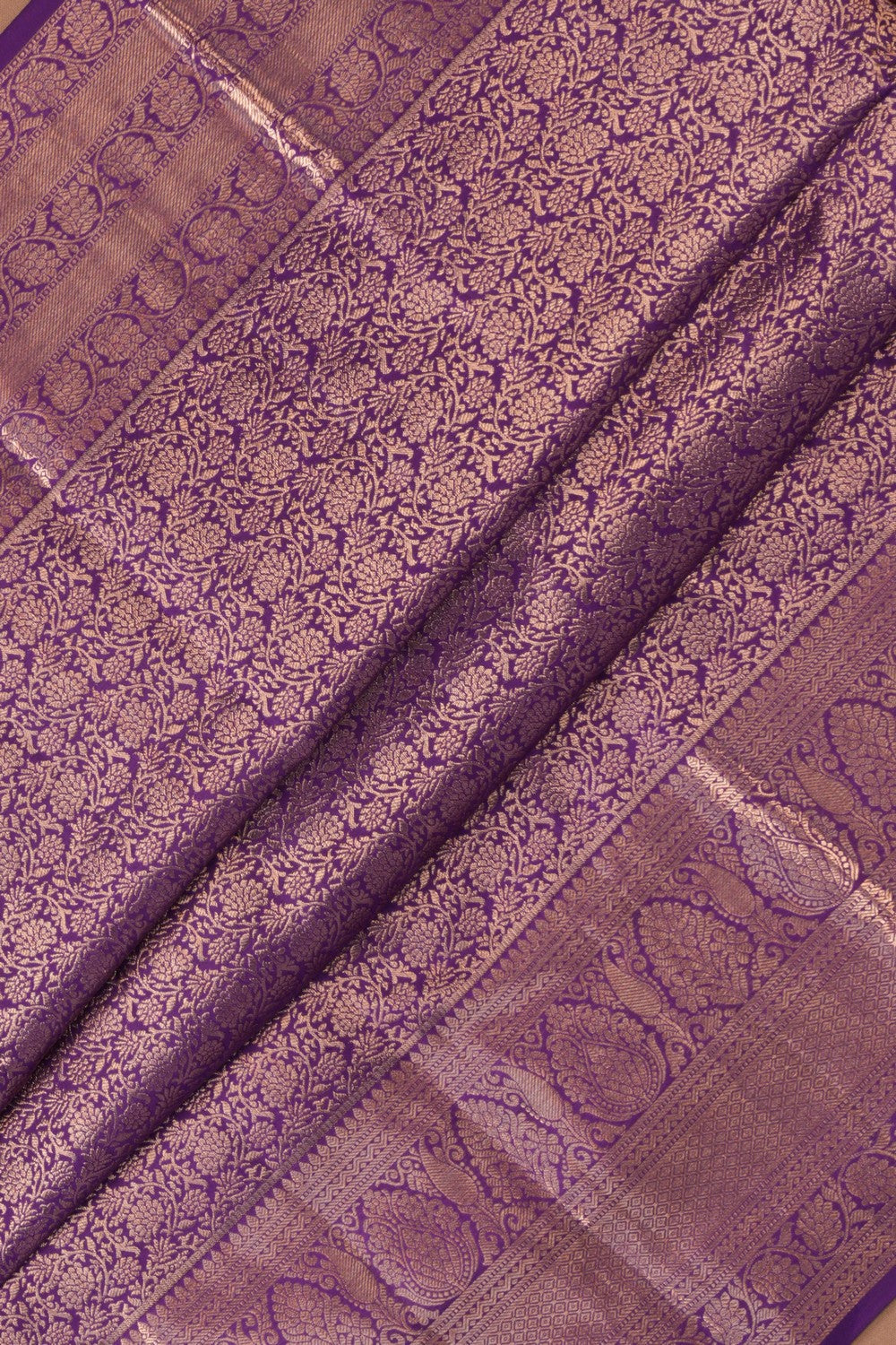 Kanchipattu Brocade Purple Saree