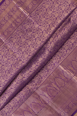 Image of Kanchipattu Brocade Purple Saree