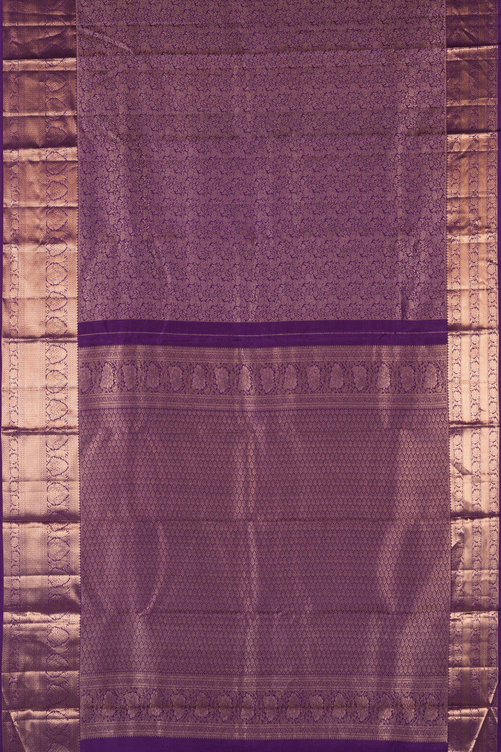 Kanchipattu Brocade Purple Saree