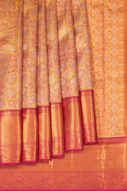 Image of Kanchipattu Brocade Gold Saree