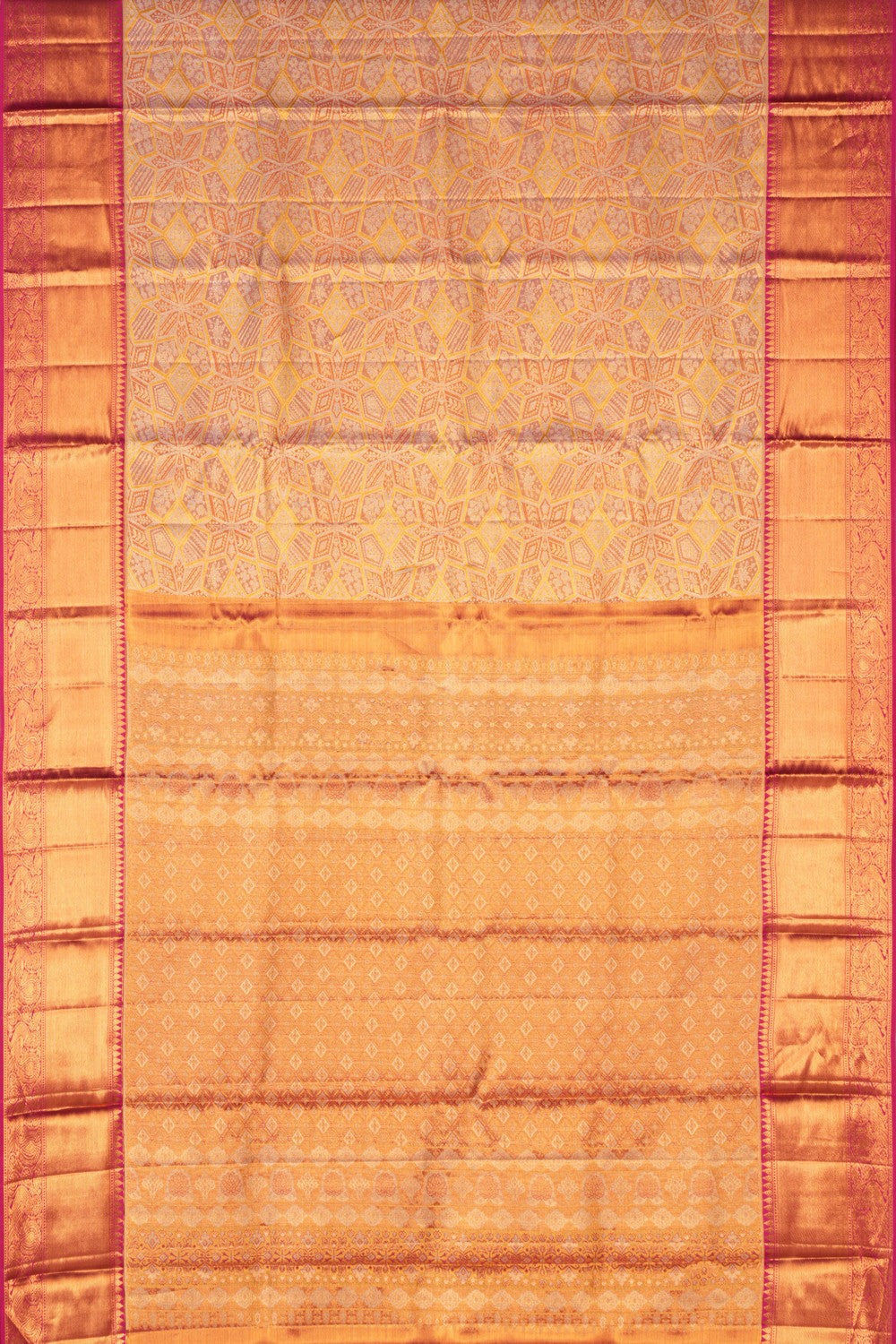 Kanchipattu Brocade Gold Saree