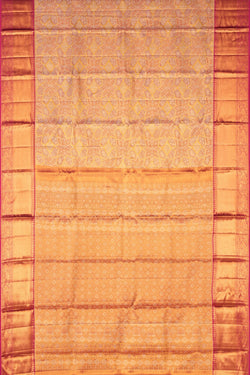 Image of Kanchipattu Brocade Gold Saree