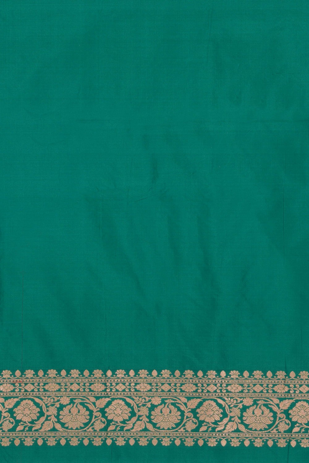 Banarasi Silk Brocade Teal Green Saree