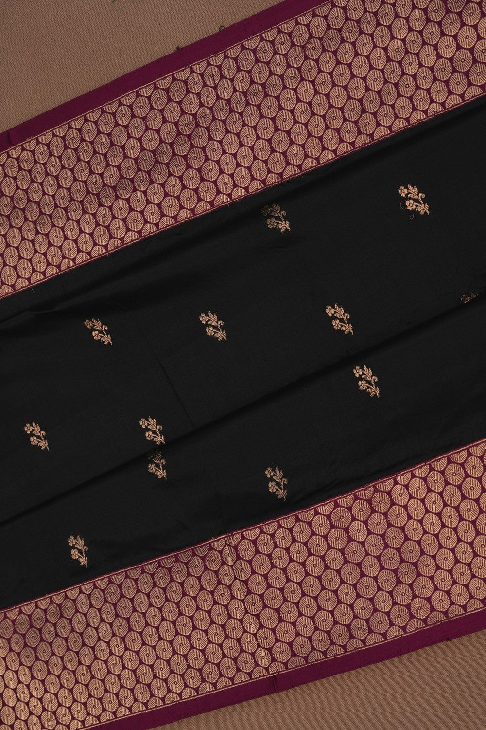 Image of Banarasi Silk Black Saree