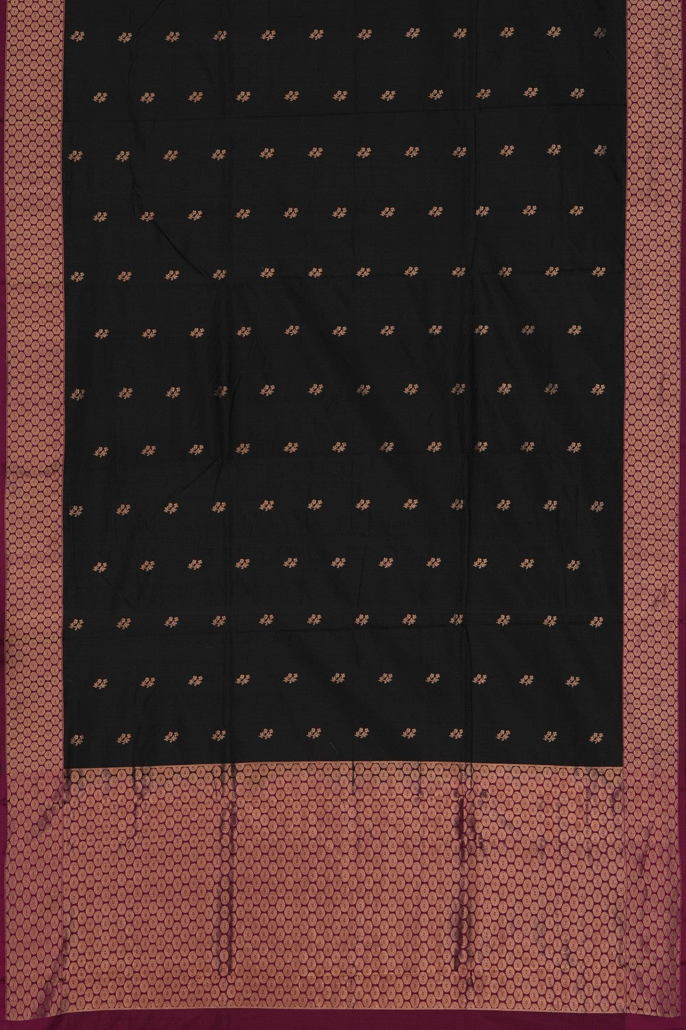 Image of Banarasi Silk Black Saree