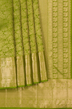 Image of Kanchipattu Brocade Green Saree