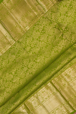 Image of Kanchipattu Brocade Green Saree