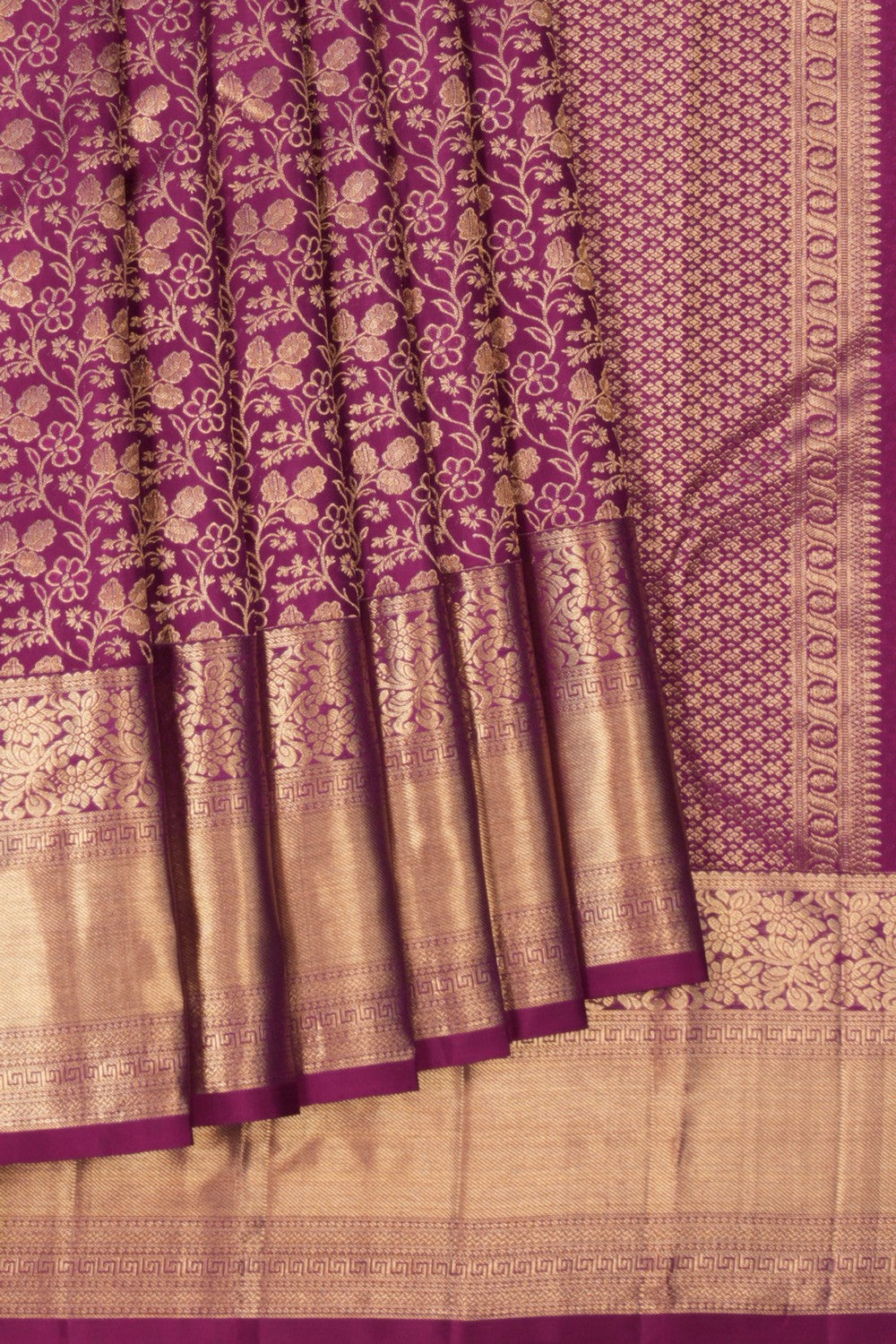 Kanchipattu Brocade Purple Saree