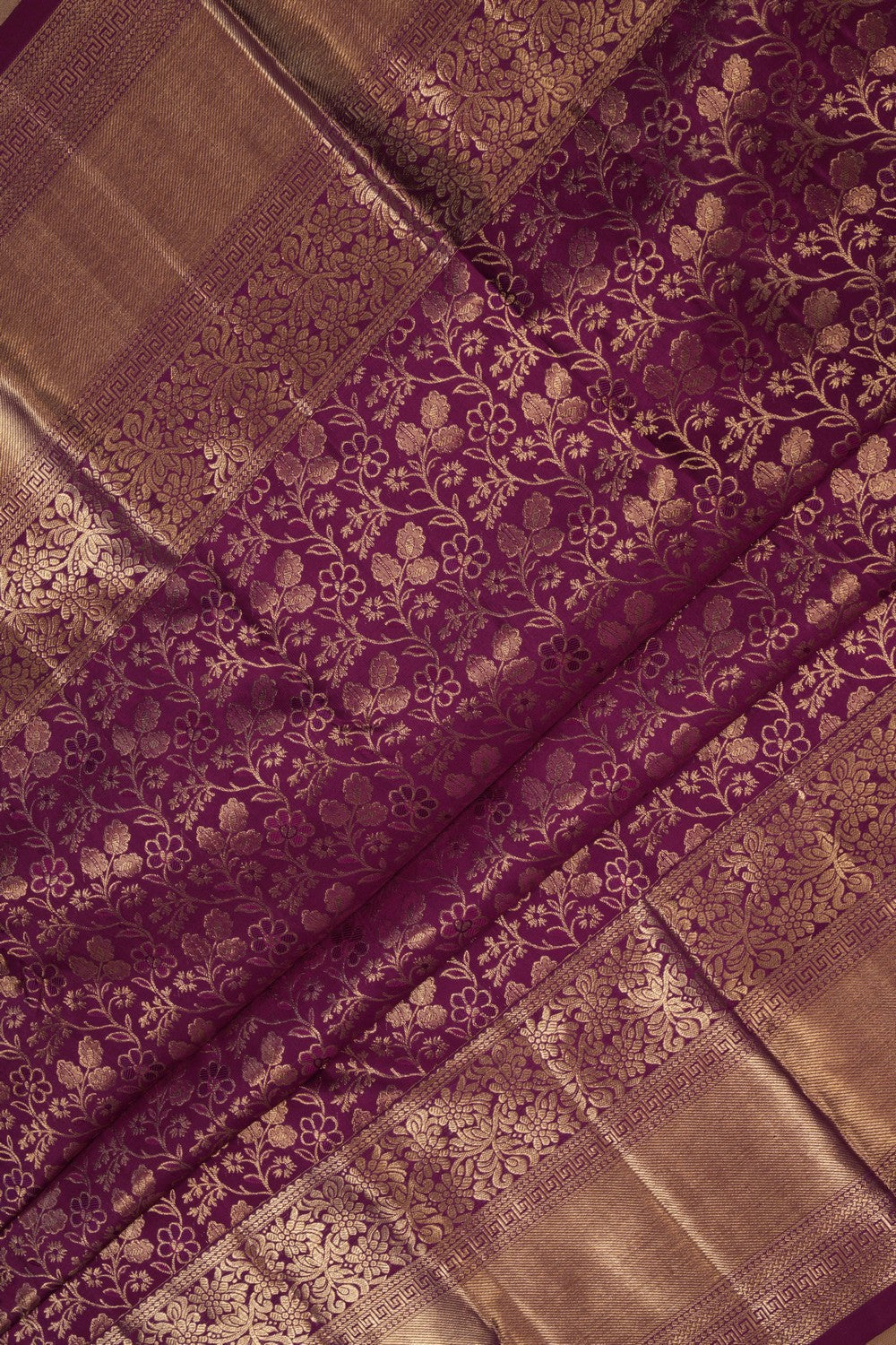 Kanchipattu Brocade Purple Saree