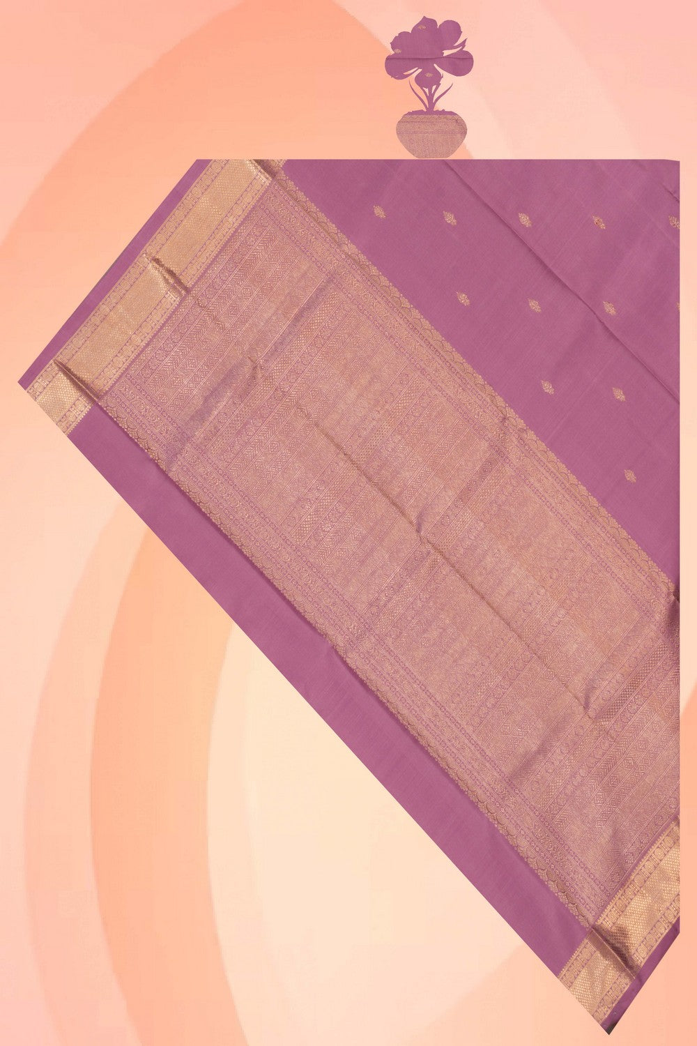 Kanchipattu Purple Dupatta