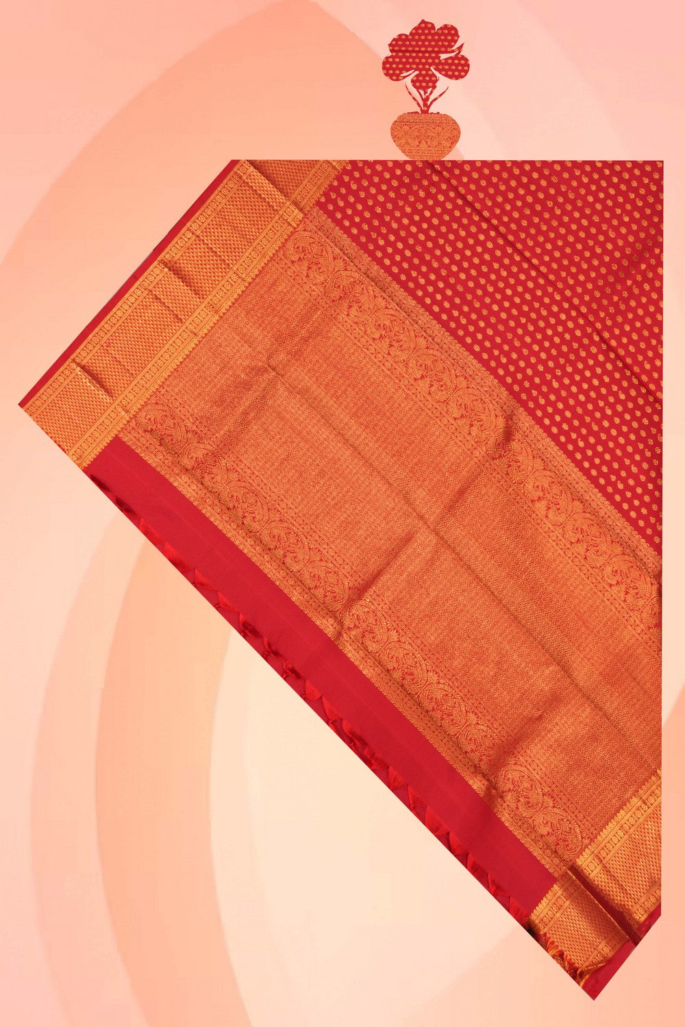 Image of Kanchipattu Red Dupatta