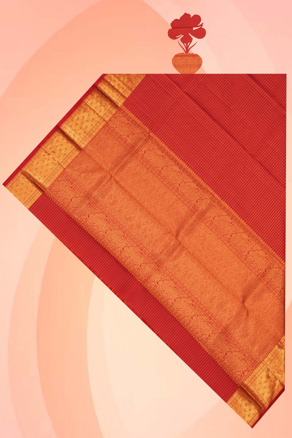 Kanchipattu Red Dupatta