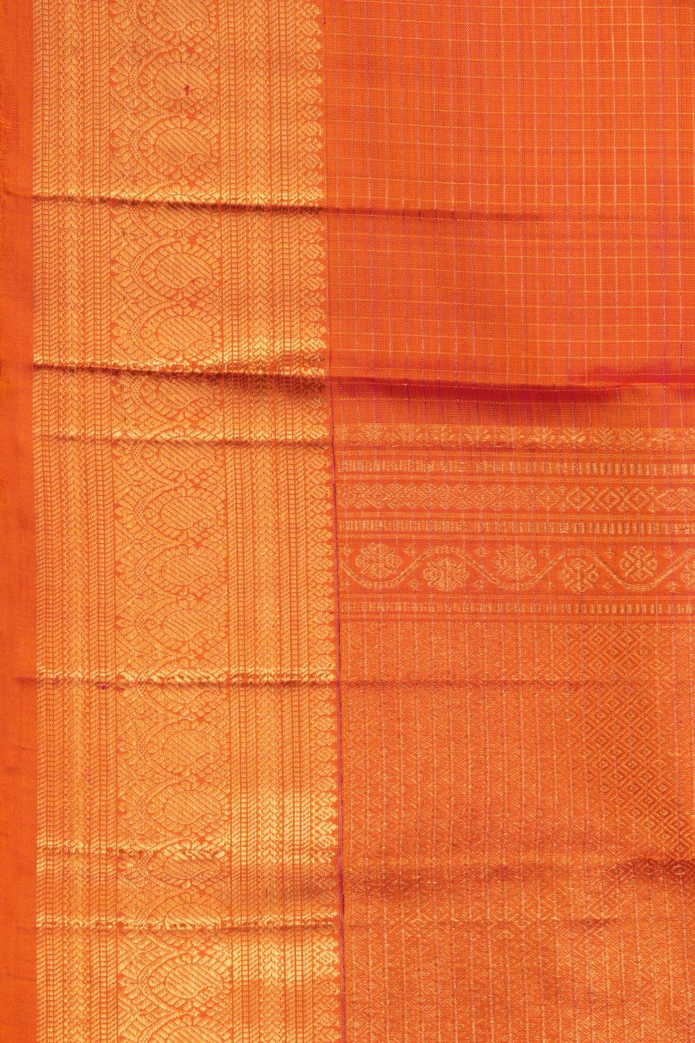 Kanchipattu Orange Dupatta