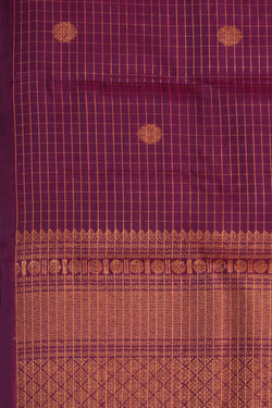 Image of Kanchipattu Violet Dupatta