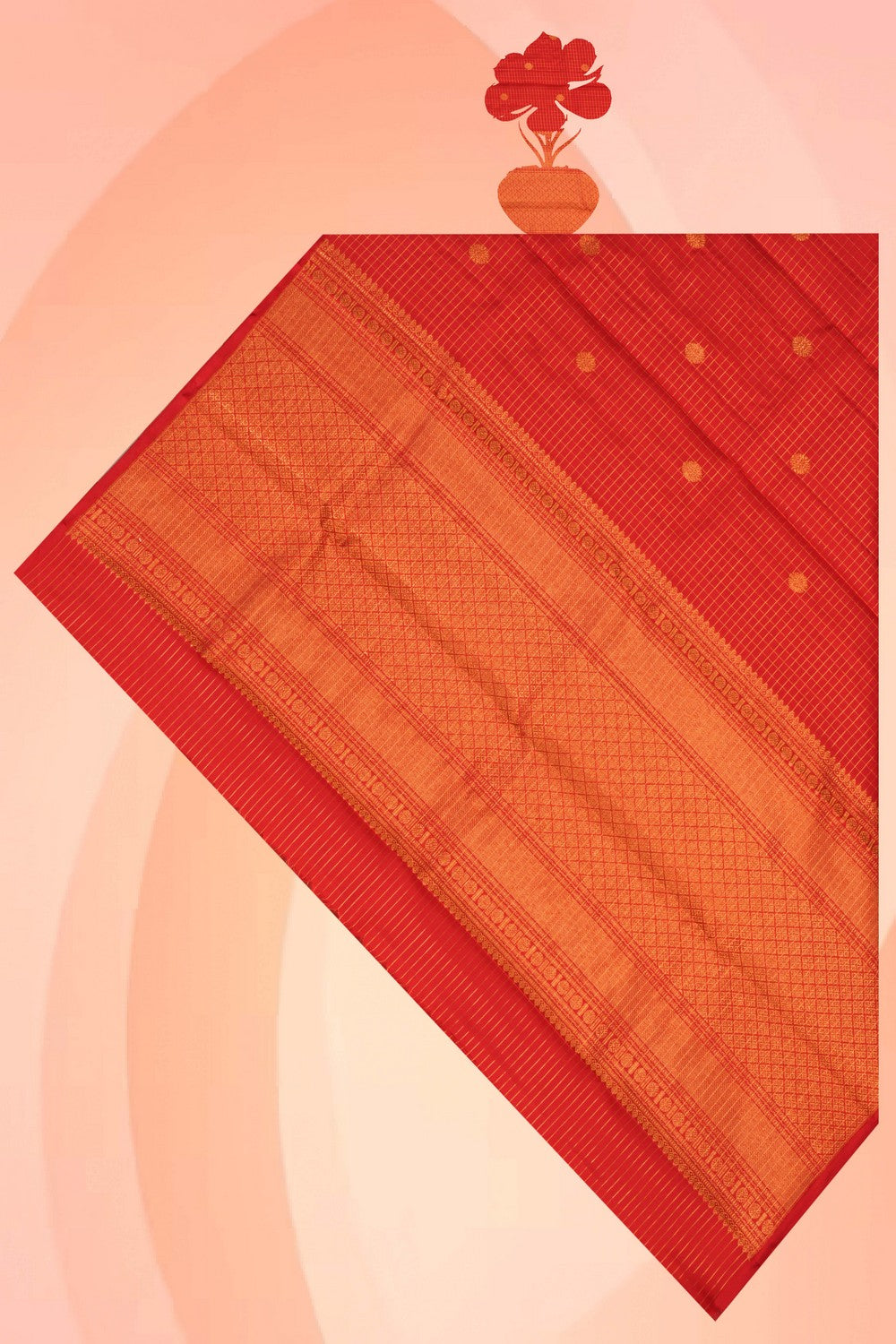 Kanchipattu Red Dupatta