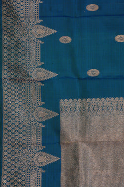 Image of Kanchipattu Blue Dupatta