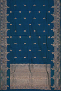 Image of Kanchipattu Blue Dupatta