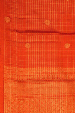 Image of Kanchipattu Orange Dupatta